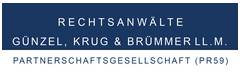 Logo Rechtsanwälte Günzel, Krug & Brümmer LL.M